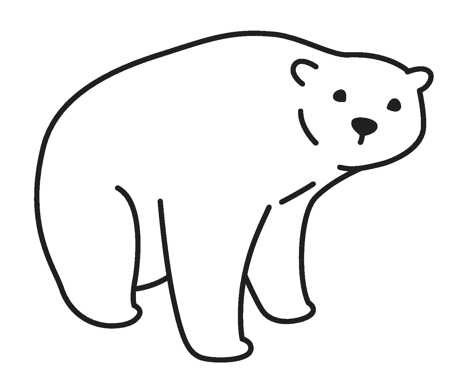 oso sentado de