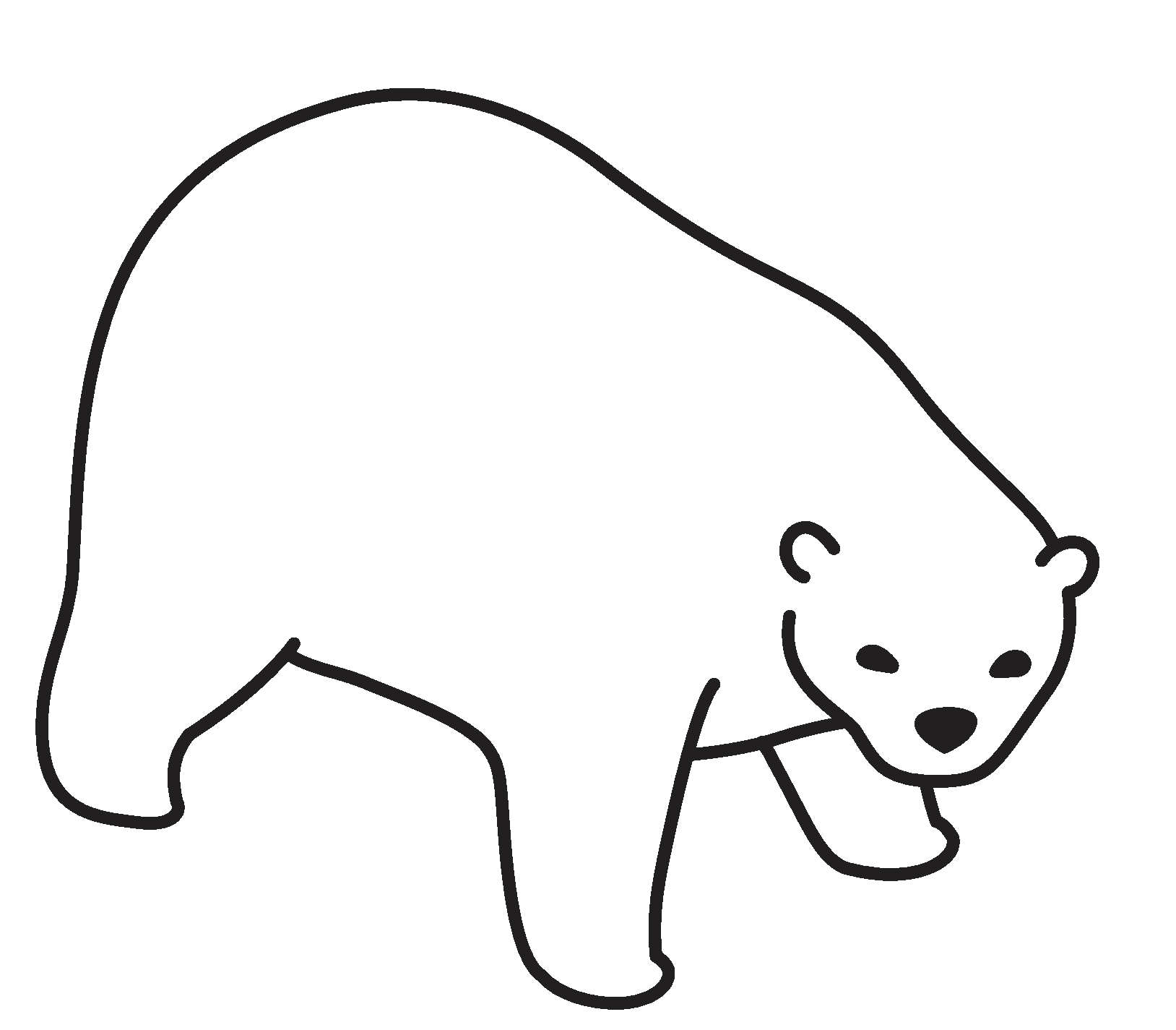 oso sonriente de